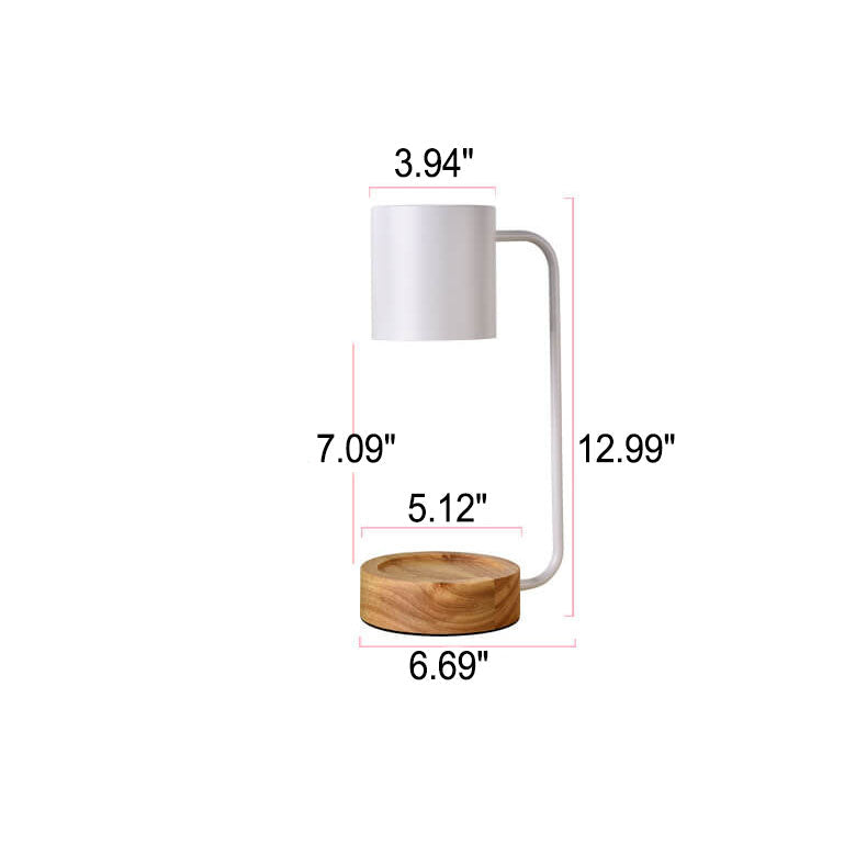 Candle Warmer Lamp | Japanese Minimalist Wooden Base Dimmable Wax Melter