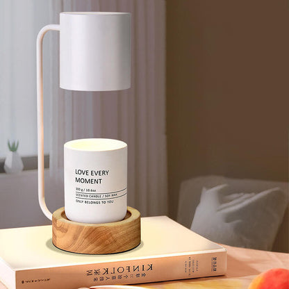Candle Warmer Lamp | Japanese Minimalist Wooden Base Dimmable Wax Melter