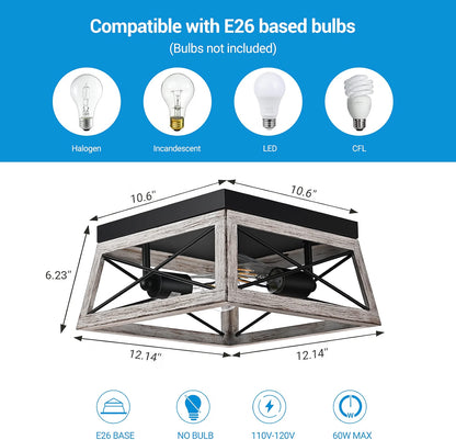 Pendant Light Farmhouse Flush Mount Ceiling Light