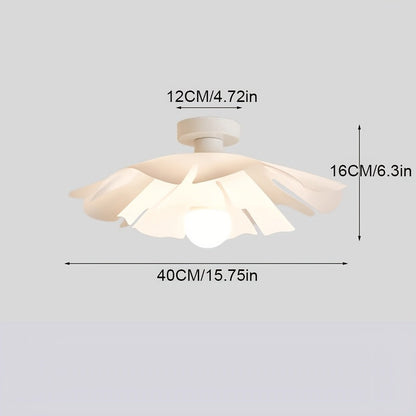 Ceiling Light | Rose Petal Modern Semi-Flush Flower Mount Design