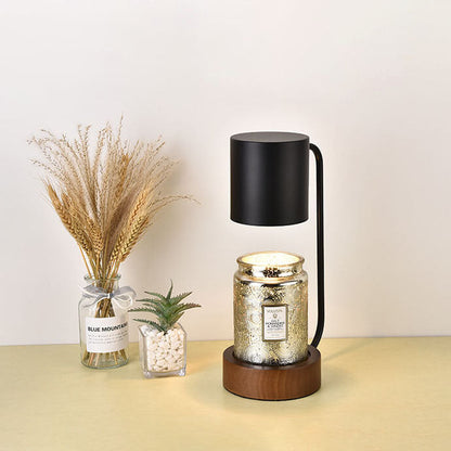 Candle Warmer Lamp | Japanese Minimalist Wooden Base Dimmable Wax Melter