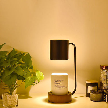 Candle Warmer Lamp | Japanese Minimalist Wooden Base Dimmable Wax Melter