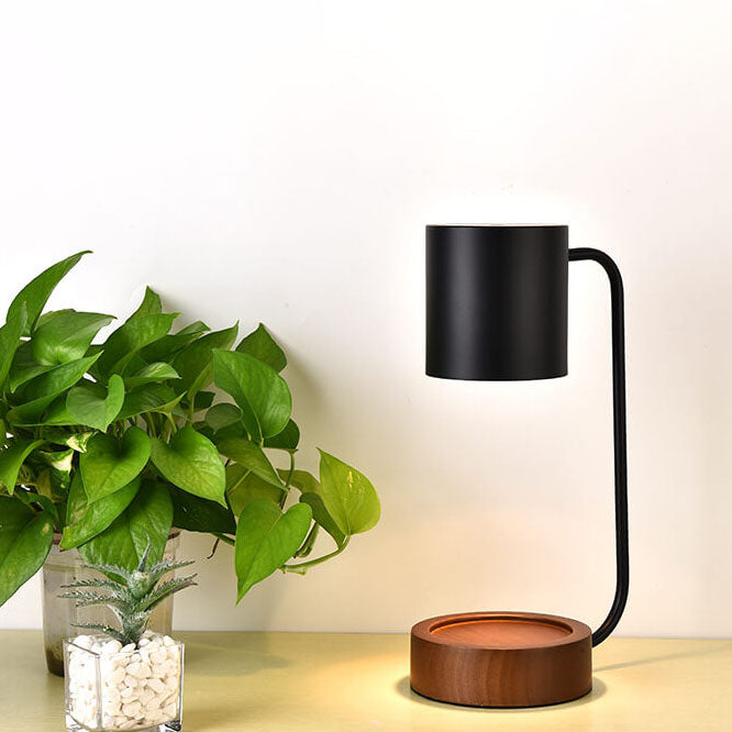 Candle Warmer Lamp | Japanese Minimalist Wooden Base Dimmable Wax Melter