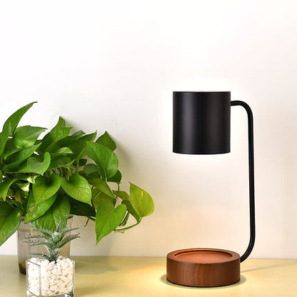 Candle Warmer Lamp | Japanese Minimalist Wooden Base Dimmable Wax Melter