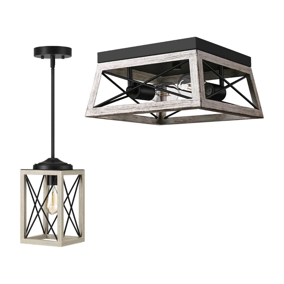 Pendant Light Farmhouse Flush Mount Ceiling Light