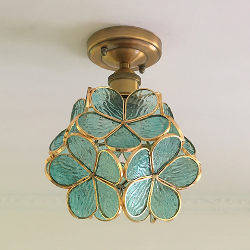 Flower Ceiling Light | Retro Colourful Vintage PVC Flush Mount Lamp