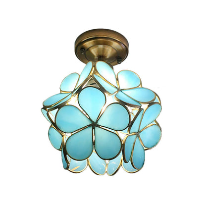 Flower Ceiling Light | Retro Colourful Vintage PVC Flush Mount Lamp
