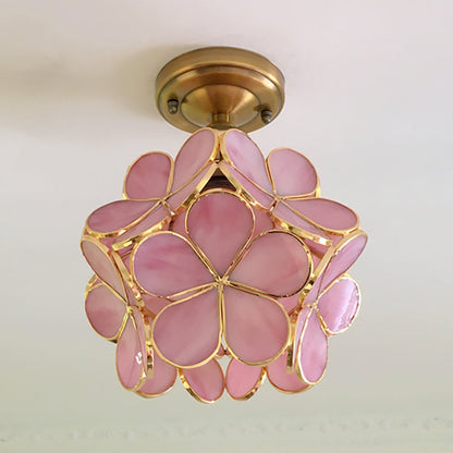 Flower Ceiling Light | Retro Colourful Vintage PVC Flush Mount Lamp