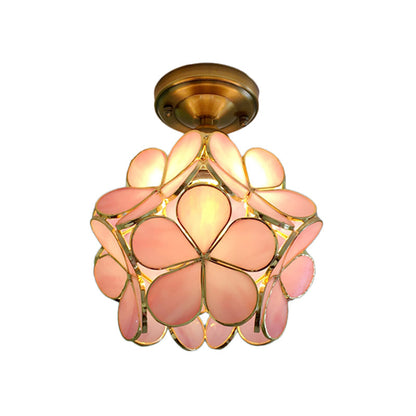 Flower Ceiling Light | Retro Colourful Vintage PVC Flush Mount Lamp