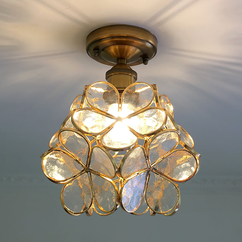 Flower Ceiling Light | Retro Colourful Vintage PVC Flush Mount Lamp