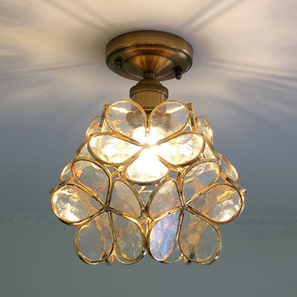 Flower Ceiling Light | Retro Colourful Vintage PVC Flush Mount Lamp