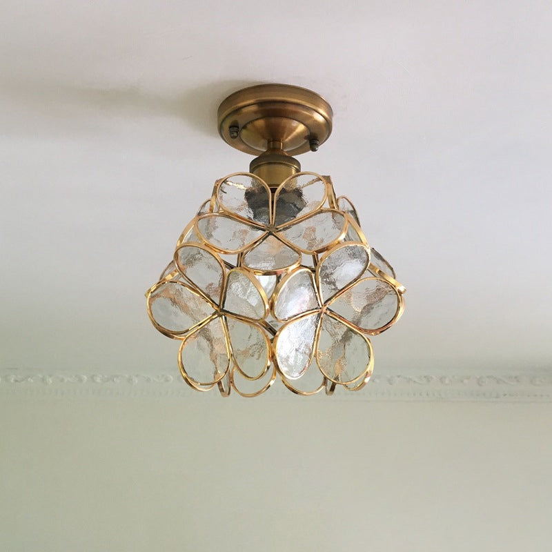 Flower Ceiling Light | Retro Colourful Vintage PVC Flush Mount Lamp