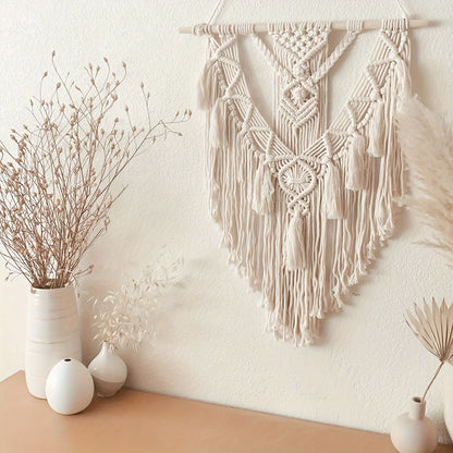 Macrame Wall Hanging | Bohemian Handcrafted Woven Tapestry for Home Decor