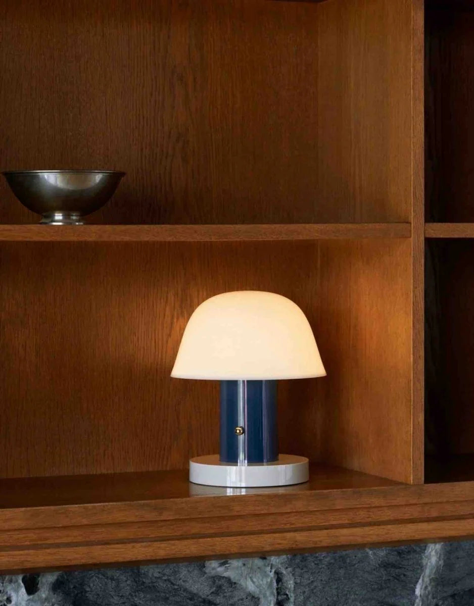 Nordic Cute Mushroom Setago Table Lamp - Dimmable Portable Quirky Nursery Light