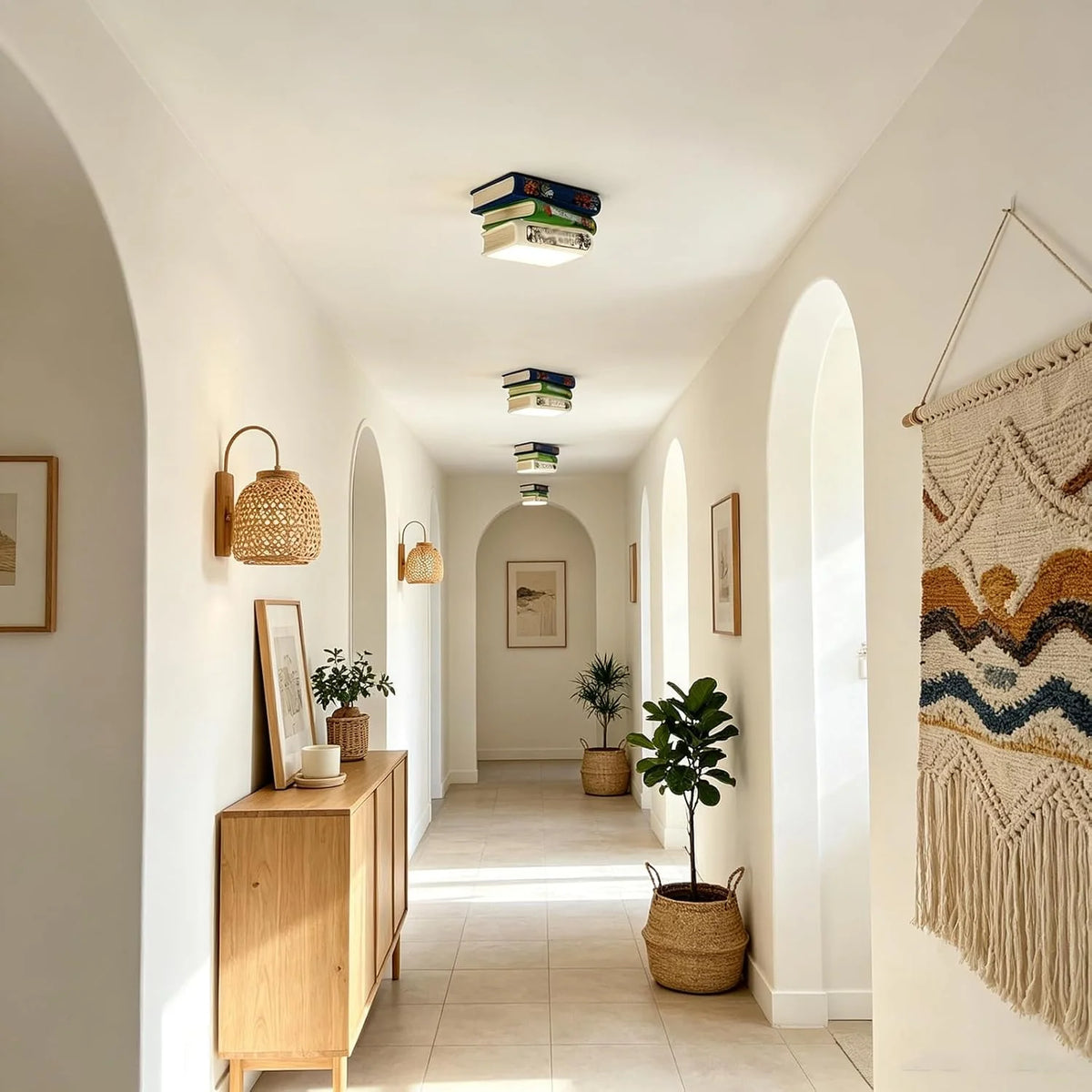 7" Small Nordic Recessed Ceiling Light, Modern Hallway Lighting Fixture