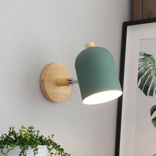 Wall Lamp | Scandinavian Wooden Minimalist Sconce - Drelis