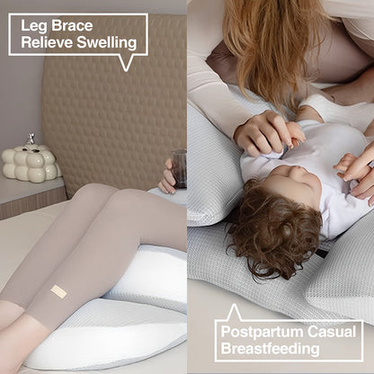 Pregnancy Pillow | Adjustable Ergonomic Maternity Support | Side & Stomach Sleepers