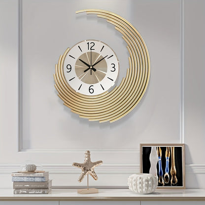 Wall Clock | Modern 3D Metal Design | Silent Quartz Movement Decor