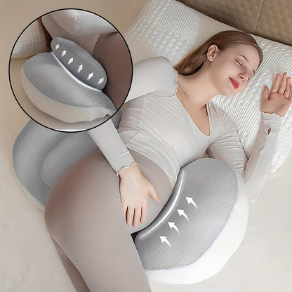 Pregnancy Pillow | Adjustable Ergonomic Maternity Support | Side & Stomach Sleepers