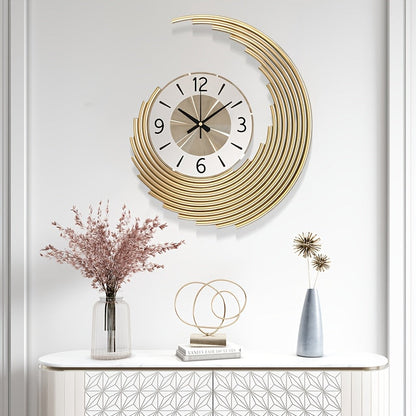 Wall Clock | Modern 3D Metal Design | Silent Quartz Movement Decor
