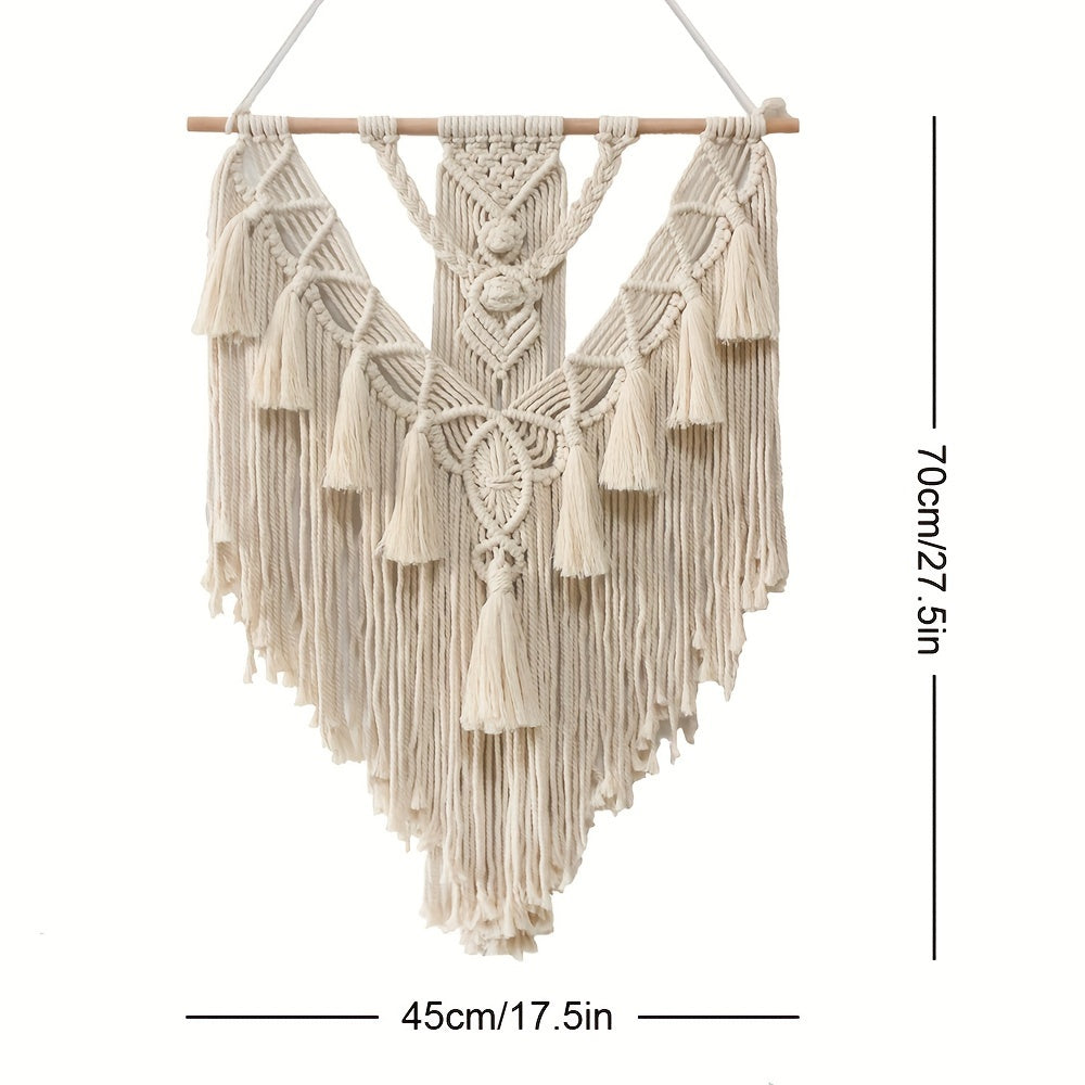 Macrame Wall Hanging | Bohemian Handcrafted Woven Tapestry for Home Decor