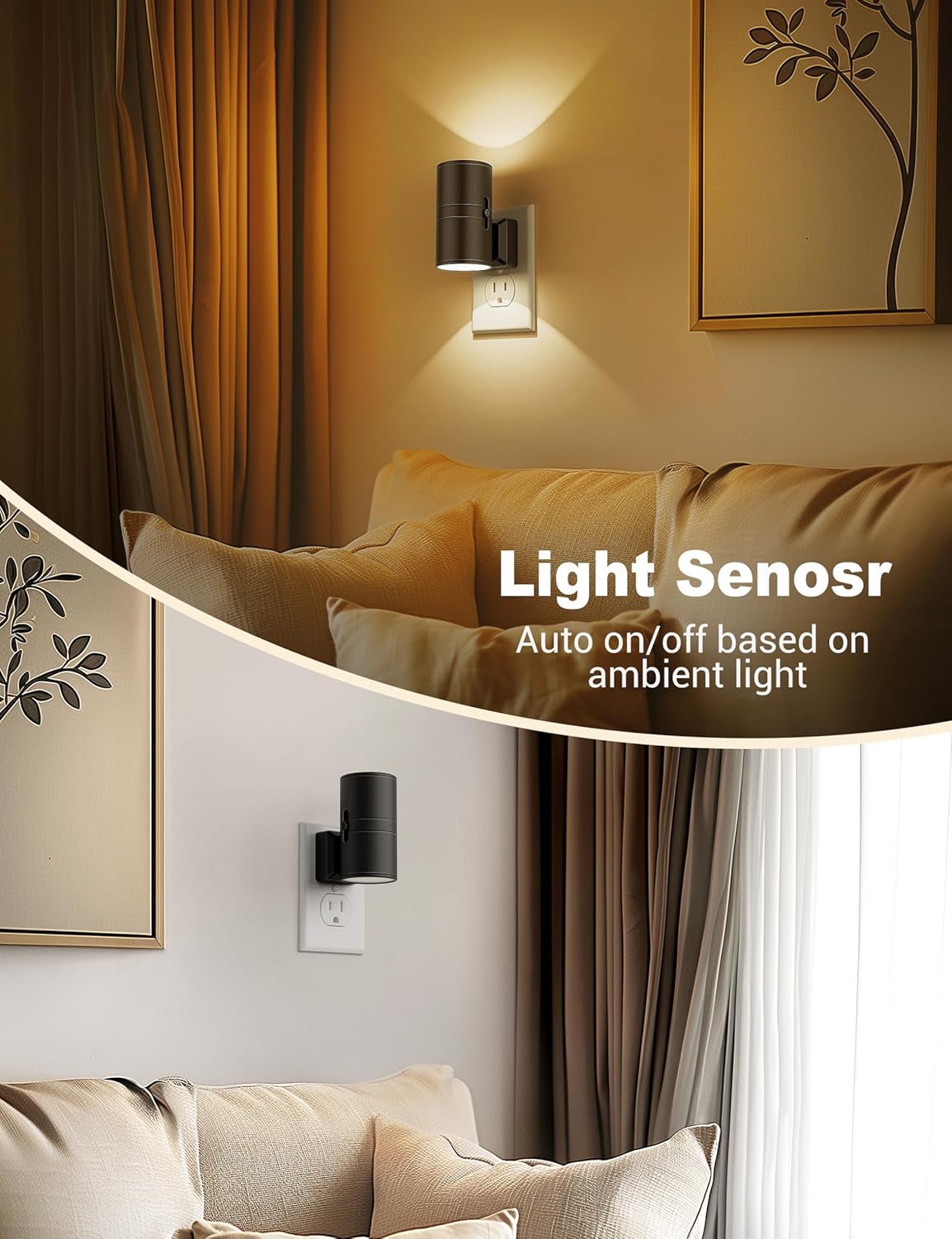 LED Night Light | Smart Dimmable Plug-In Indoor Lamp - NightNova