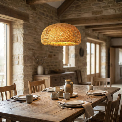 Wovella - Hand-Woven Dome Pendant Lampshade