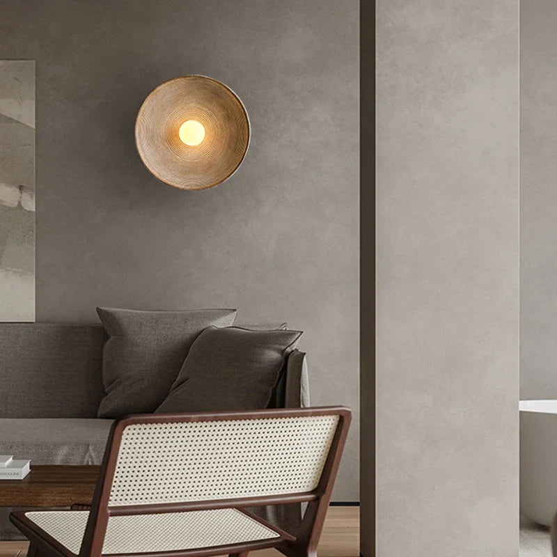 Wood Wall Sconce | Rustic Handcrafted | LED Indoor Accent Light