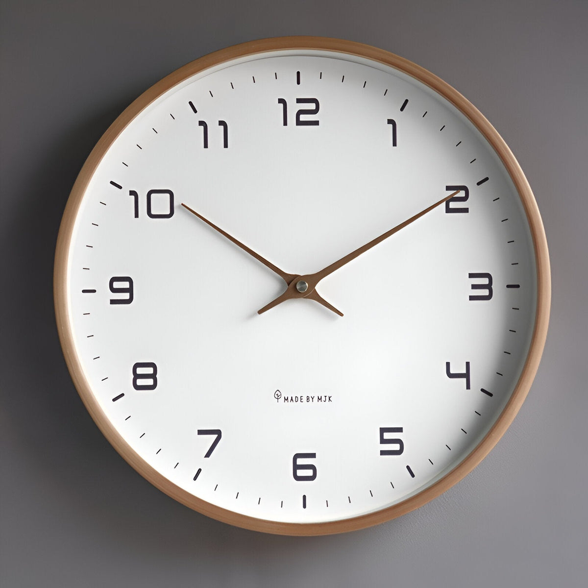Wall Clock | Nordic Minimalist Wood Frame | Scandinavian Home Decor