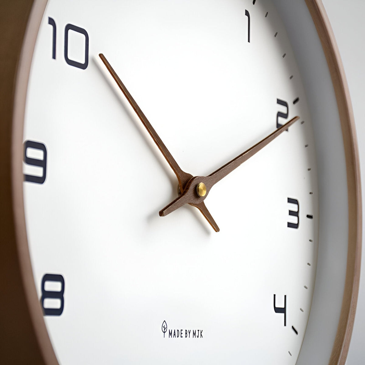Wall Clock | Nordic Minimalist Wood Frame | Scandinavian Home Decor
