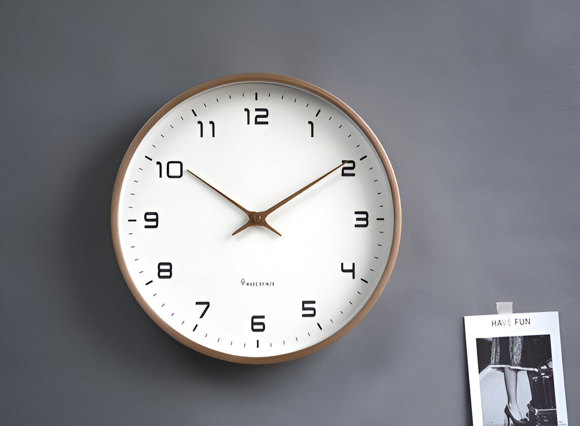 Wall Clock | Nordic Minimalist Wood Frame | Scandinavian Home Decor