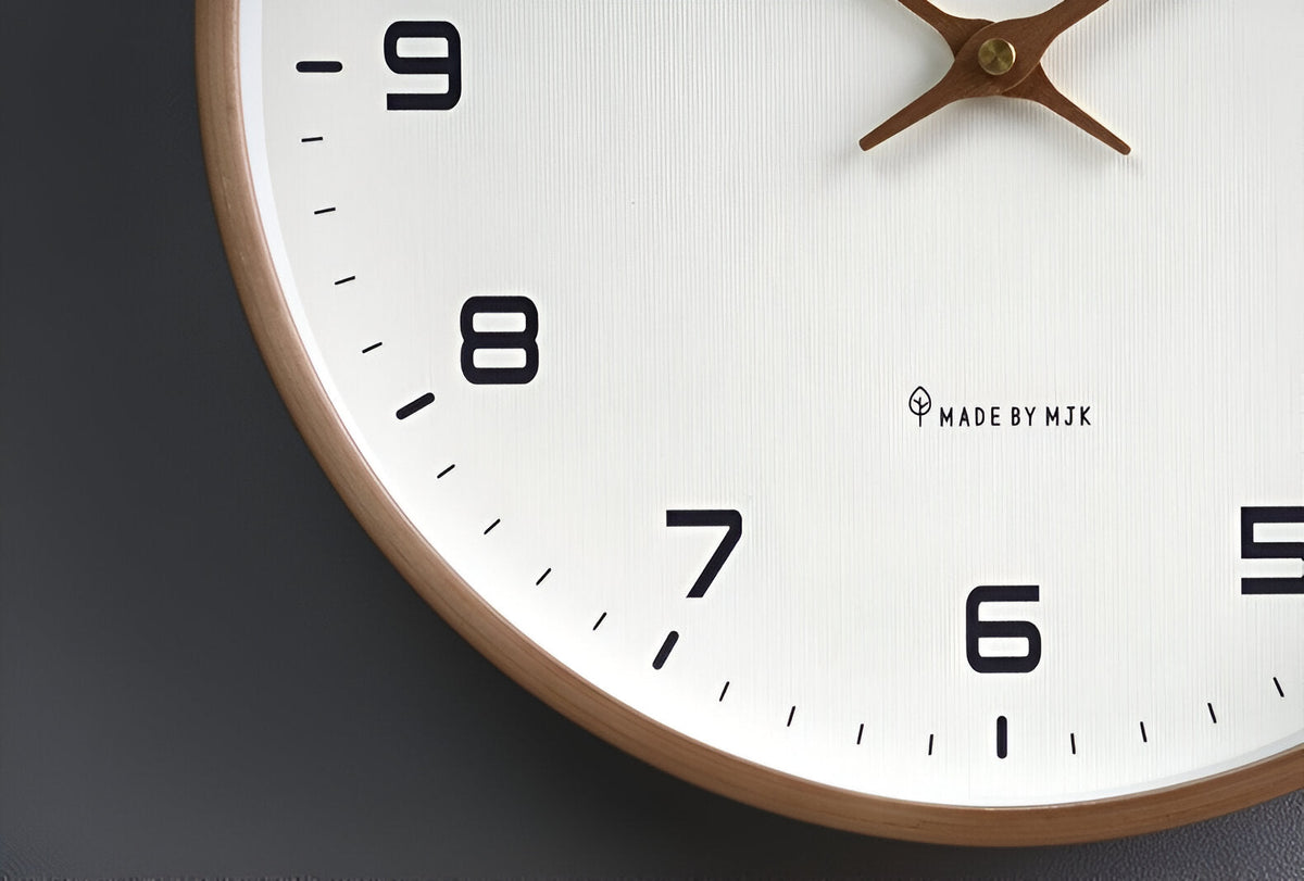 Wall Clock | Nordic Minimalist Wood Frame | Scandinavian Home Decor