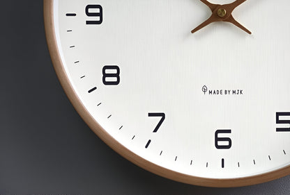 Wall Clock | Nordic Minimalist Wood Frame | Scandinavian Home Decor