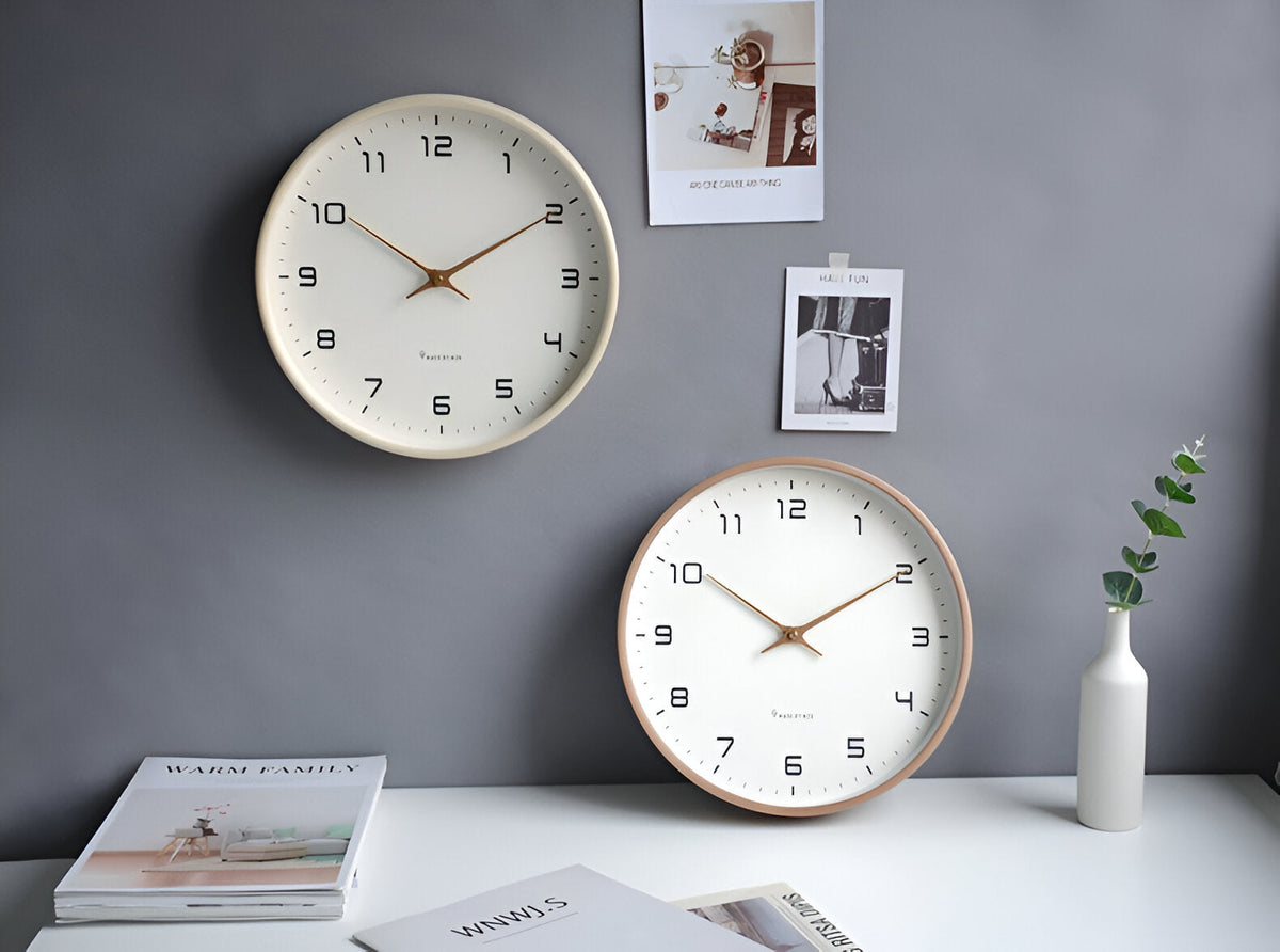Wall Clock | Nordic Minimalist Wood Frame | Scandinavian Home Decor