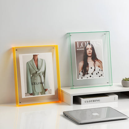 Acrylic Photo Frame | Modern Minimalist Picture Display for Home Decor