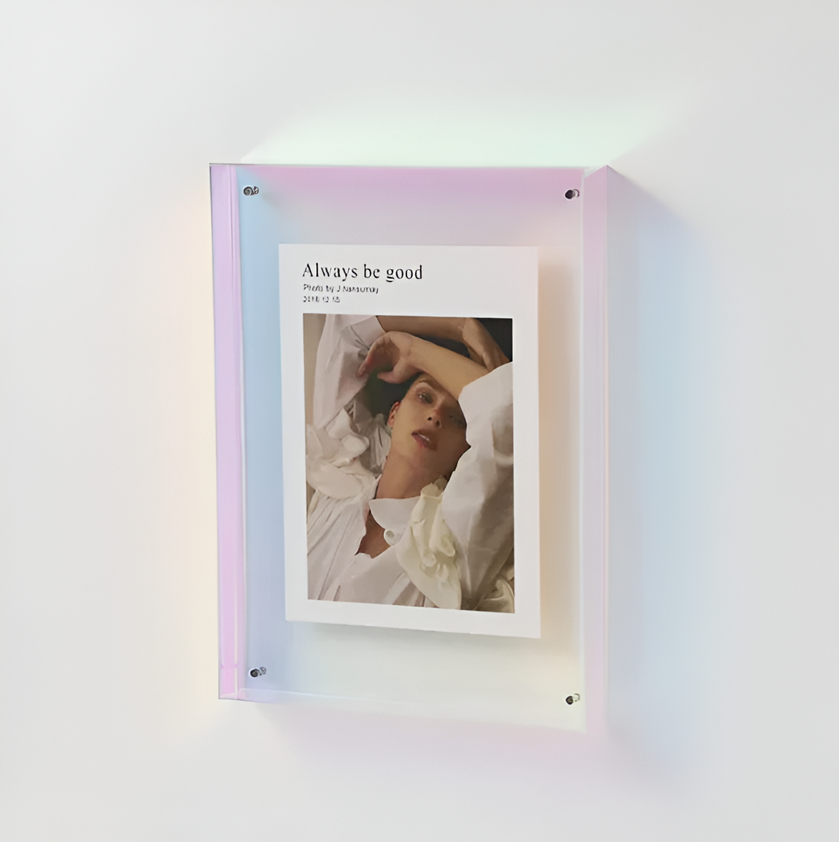 Acrylic Photo Frame | Modern Minimalist Picture Display for Home Decor