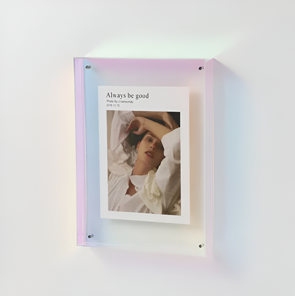 Acrylic Photo Frame | Modern Minimalist Picture Display for Home Decor