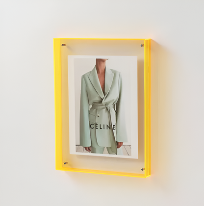 Acrylic Photo Frame | Modern Minimalist Picture Display for Home Decor