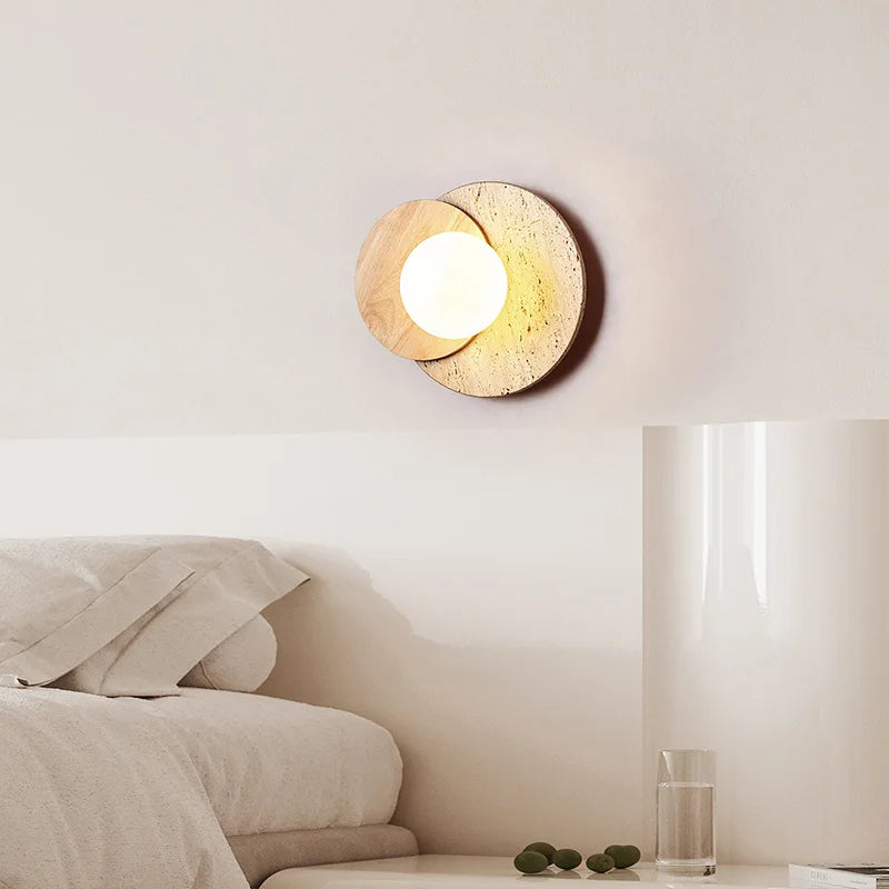 Stone Wall Lamp | Wabi-Sabi Modern Natural Texture Sconce