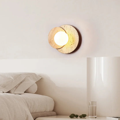 Stone Wall Lamp | Wabi-Sabi Modern Natural Texture Sconce