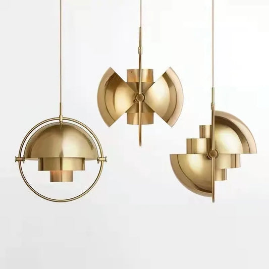 Pendant Light | Modern Nordic Sculptural Metal Suspension Lamp