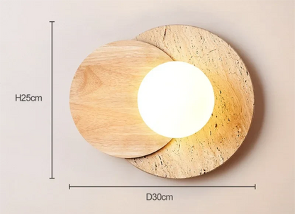 Stone Wall Lamp | Wabi-Sabi Modern Natural Texture Sconce