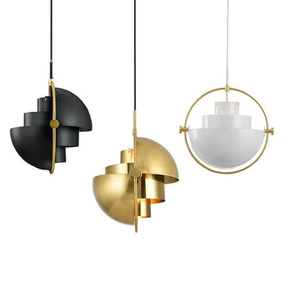 Pendant Light | Modern Nordic Sculptural Metal Suspension Lamp