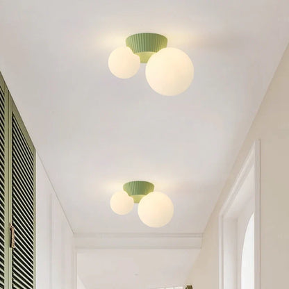 Ceiling Light | French Modern Double Globe Design Lamp - Luméa