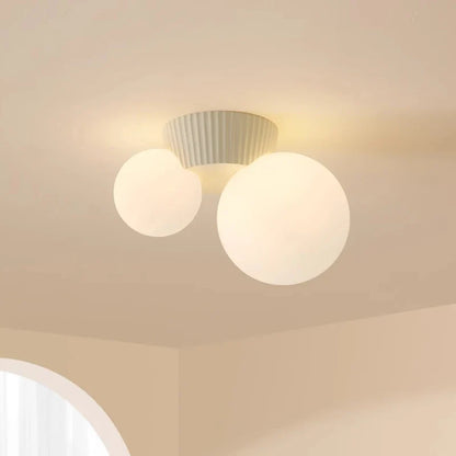 Ceiling Light | French Modern Double Globe Design Lamp - Luméa