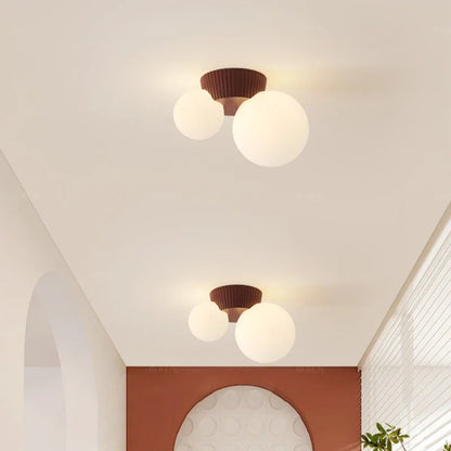 Ceiling Light | French Modern Double Globe Design Lamp - Luméa