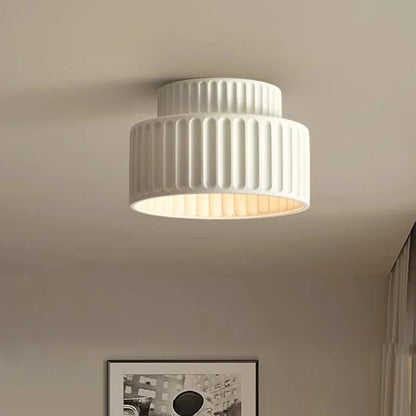 Ceiling Light | Nordic Ripple Sculptural Form | Soft Illumination Lamp