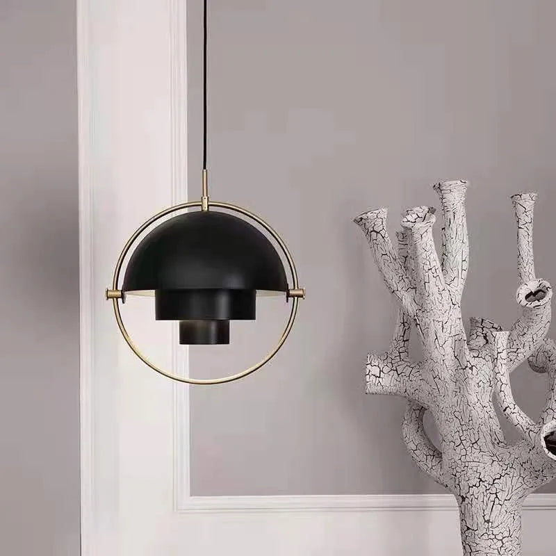 Pendant Light | Modern Nordic Sculptural Metal Suspension Lamp