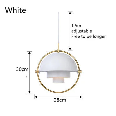 Pendant Light | Modern Nordic Sculptural Metal Suspension Lamp