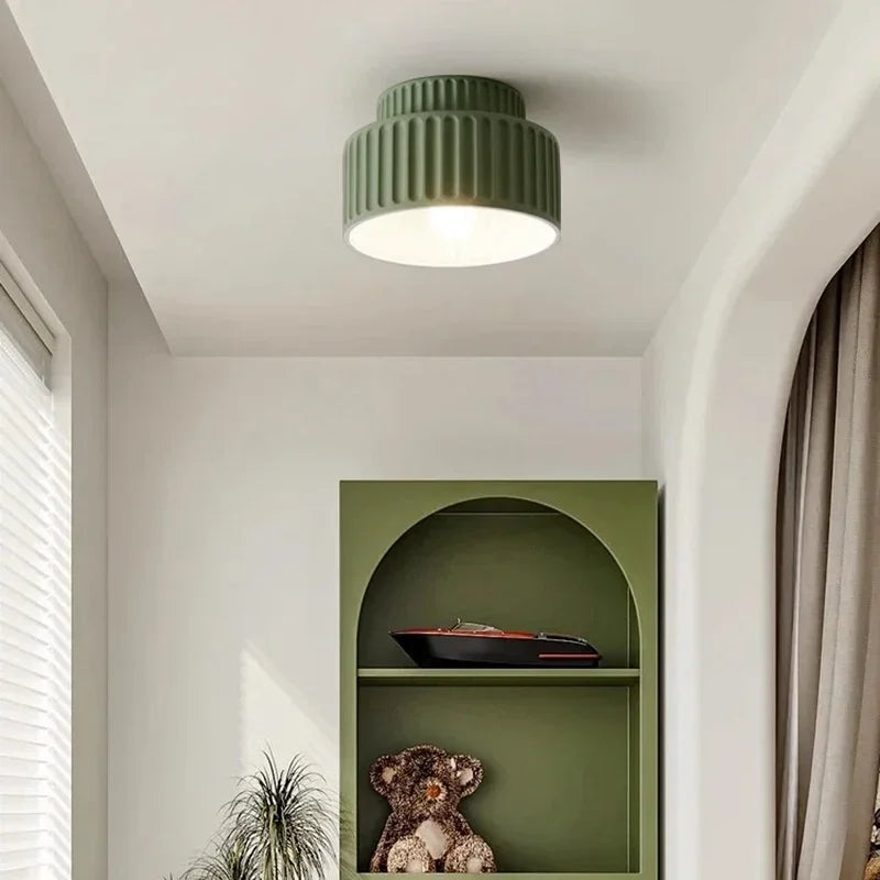 Ceiling Light | Nordic Ripple Sculptural Form | Soft Illumination Lamp